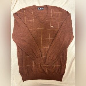 Rust Orange Grandpa Sweater